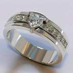 Radiant Rhinestones Silver Ring