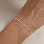 Contemporary Chain Silver Bracelet