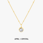 Luminous Circle Gemstone Necklace