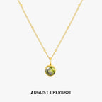 Luminous Circle Gemstone Necklace