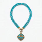 BeeQueen Vintage Natural Agate Necklace