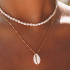 Cowrie Shell Pendant Necklace