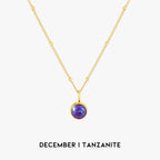 Luminous Circle Gemstone Necklace