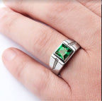 Vintage Square Crystal Ring