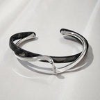 Minimalist Wave Shape Cuff Bracelet