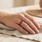 Ruby Inlay Gold Ring