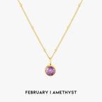 Luminous Circle Gemstone Necklace