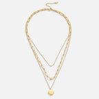 Janie Layered Coin Pendant Necklace