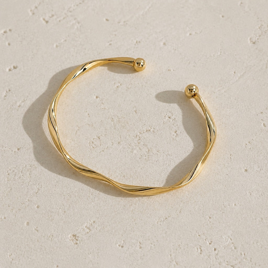 Sculptural Open Minimalist Bracelet
