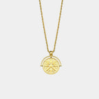 Sun Pendant Necklace in Silver or Gold