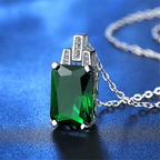 Emerald Baguette City Necklace