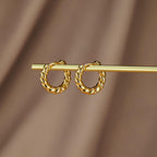 Gold Twist Earrings