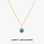 Luminous Circle Gemstone Necklace
