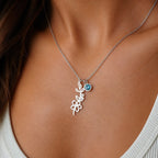 Personalized Botanical Pendant Necklace