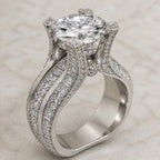 Crystal Luxe Statement Ring