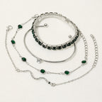 Vintage Emerald Bracelet Set
