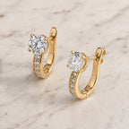 Golden Empress Hoop Earrings