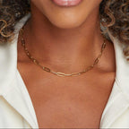 Gold Chain Link Necklace