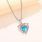 Dolphin Love Silver Necklace