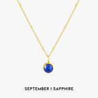 Luminous Circle Gemstone Necklace