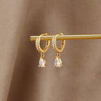 Crystal Gold Earrings