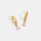 Crystal Gold Earrings
